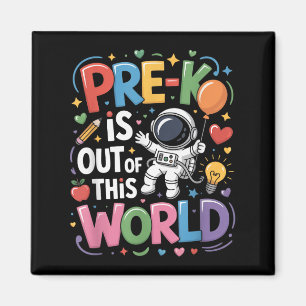 Pre-k ist aus diesem Weltraumplaneten Lehrer F Magnet
