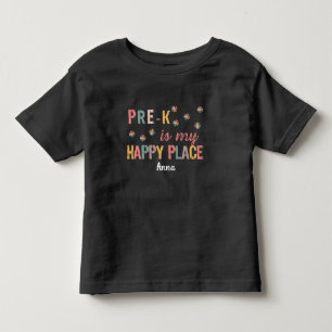 Pre-K ist mein glücklicher Ort Kinder Kleinkind T-shirt