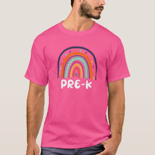 Pre K Niedlich Rainbow Kids Teachers Field Day 202 T-Shirt