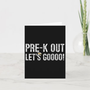Pre-k Out Preschool Abschluss 2025 Geschenklehrer Karte