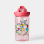Pre-K Power: Bright Beginnings in Bloom Trinkflasche<br><div class="desc">Personalized Pre-K Power: Bright Beginnings in Bloom Water Bottle A cheerful and personalized design celebrating the excitement of starting pre-kindergarten. Set against a vivid pink backdrop, it features playful illustrations including flowers, a pencil, a crayon, a star, and an apple—all radiating youthful charm and school spirit. The bold “PRE-K” lettering...</div>