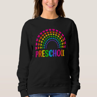 Pre K Rainbow Girls Boys Teacher Team Vorschule Sq Sweatshirt
