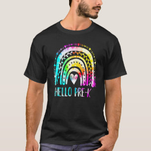Pre K Rainbow Team Hallo Kinder Teacher Gefärbte K T-Shirt