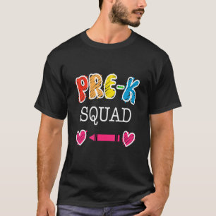 Pre K Squad Zurück zur Schule T-Shirt