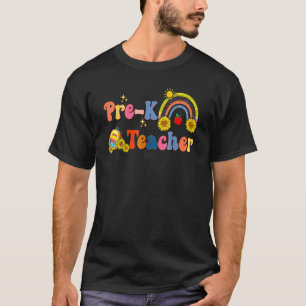 Pre K Teacher Niedlich Rainbow Blume School Bag T-Shirt