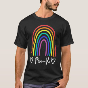 Pre-K Team Lehrer oder Student Rainbow Team Presch T-Shirt