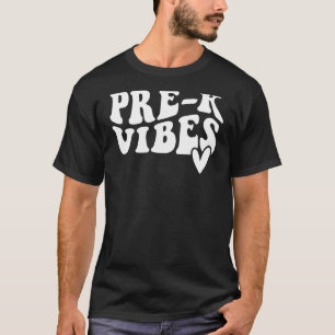 Pre K Vibes Lehrer zurück in die Schule T-Shirt