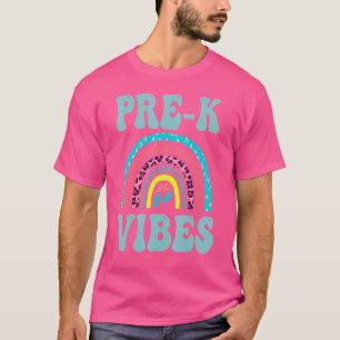 Pre K Vibes Preschool Teacher Zurück zur Schule T-Shirt