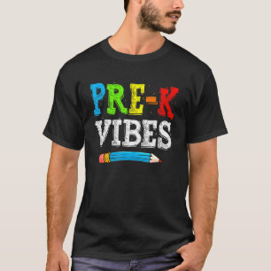 Pre K Vibes Zurück zur Niedlichen Lehrerin in der T-Shirt