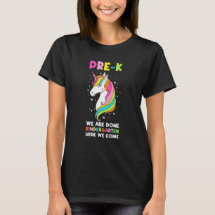 Pre K Wir sind Kindergarten hier kommen wir vorki T-Shirt