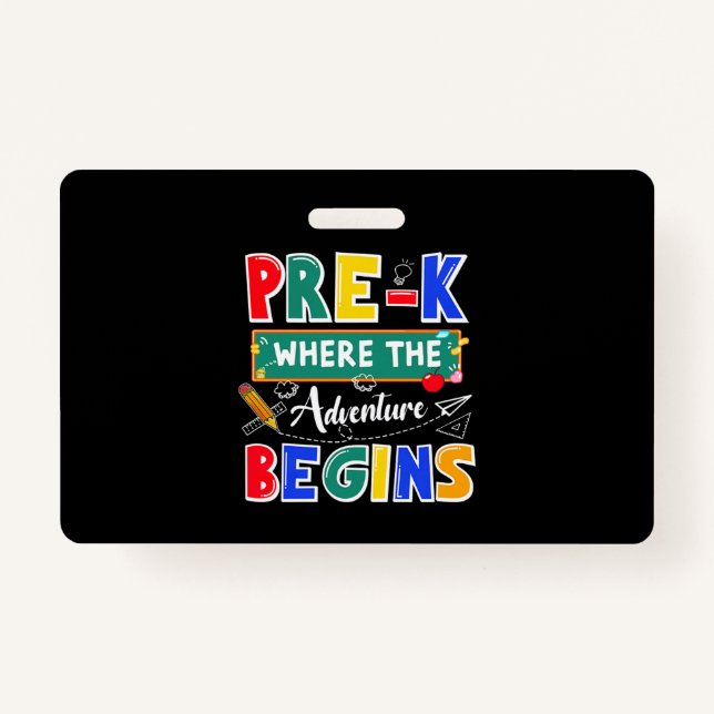 Pre-K, wo das Abenteuer beginnt die Sonnenstube Ausweis (Vorderseite)