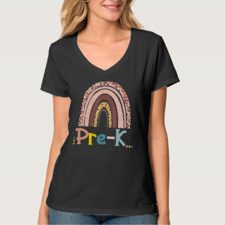 Pre K wo das Abenteuer beginnt Regenbogen zurück z T-Shirt