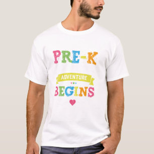 Pre-K, wo das Abenteuer beginnt, um Scho zurückzug T-Shirt
