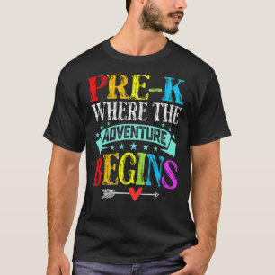 Pre K, wo das Abenteuer wieder in die Schule geht T-Shirt