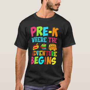 Pre-K, wo das Abenteuer zurück zur Schule geht T-Shirt