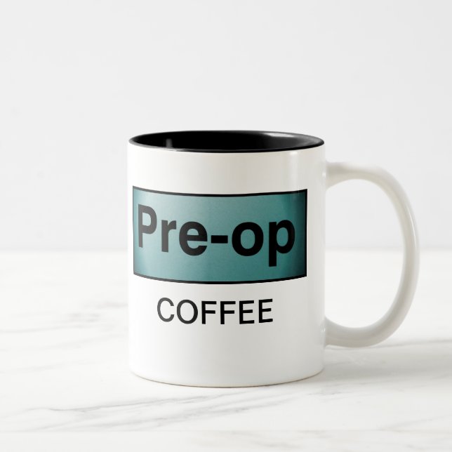 PRE-OP KAFFEE ZWEIFARBIGE TASSE (Rechts)