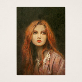 Pre-Raphaelite Girl ACEO Business Card