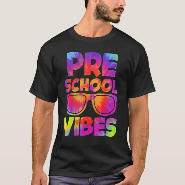 Pre School Vibes Back To School Students Teachers T-Shirt (Vorderseite)