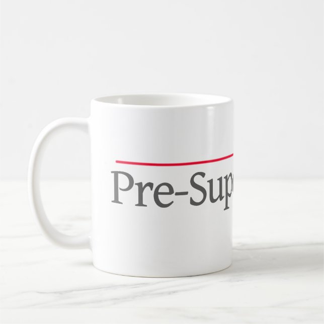 "PRE-SUPER RECHTSANWALT" -- KAFFEETASSE (Links)