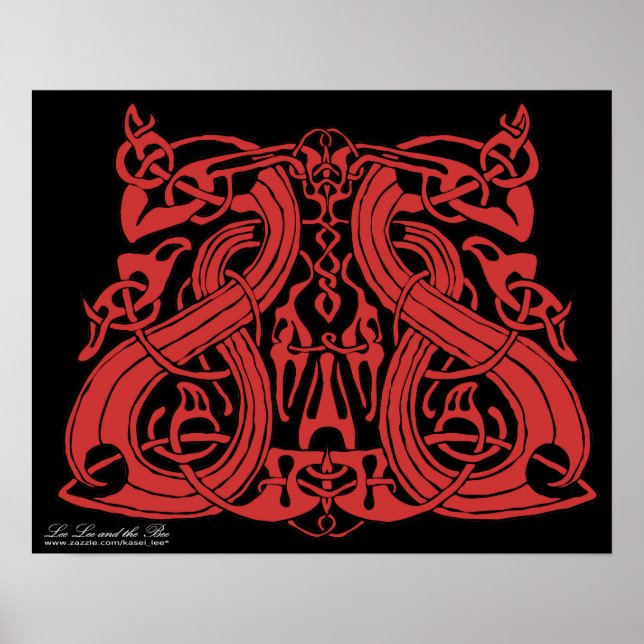 Pre Viking Red, print Poster (Vorne)