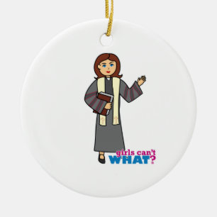 Preacher Girl Keramikornament