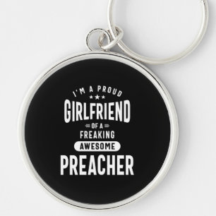 Preacher Job Title T-Shirt Geschenke Mens Frauen Schlüsselanhänger