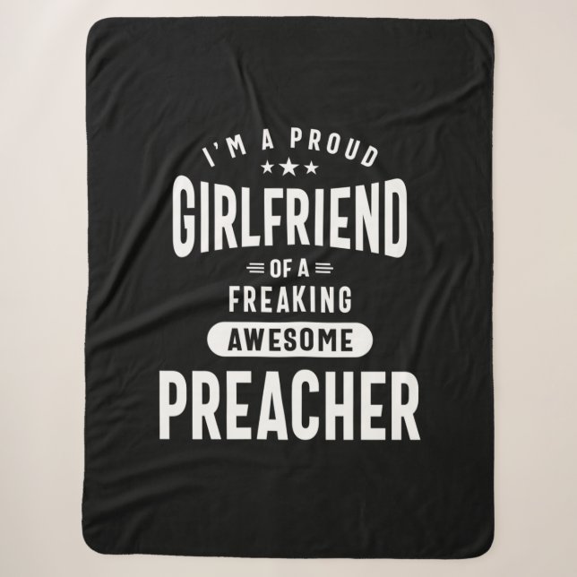 Preacher Job Title T-Shirt Geschenke Mens Frauen Sherpadecke (Vorderseite)