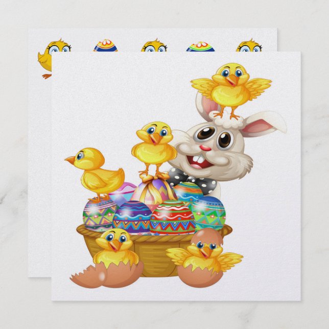 Précieuse invitation de Pâques (Devant / Derrière)