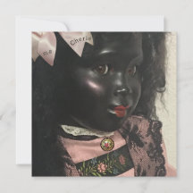 Precious Black Doll Greeting Card