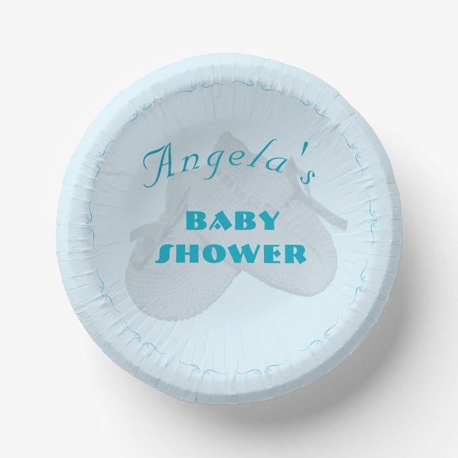 Precious Bundle Boy Baby Shower  Pappteller (Von Creator hochgeladen)