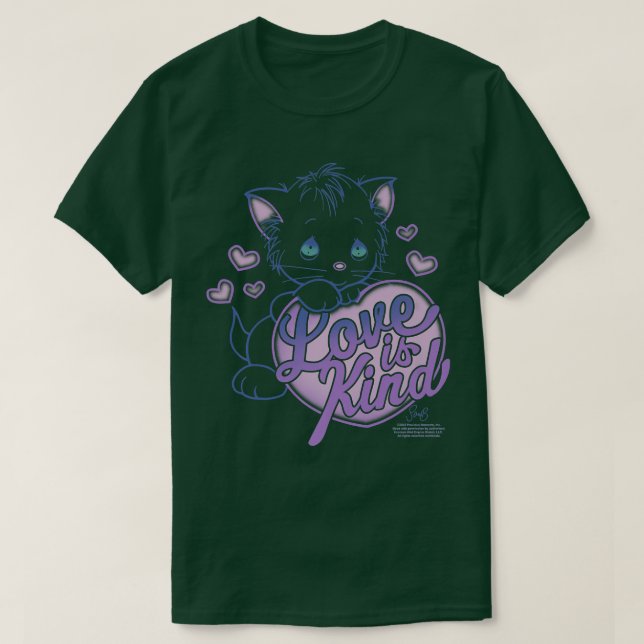Precious Moments Love Is Kind Kitten Hearts  T-Shirt (Design vorne)