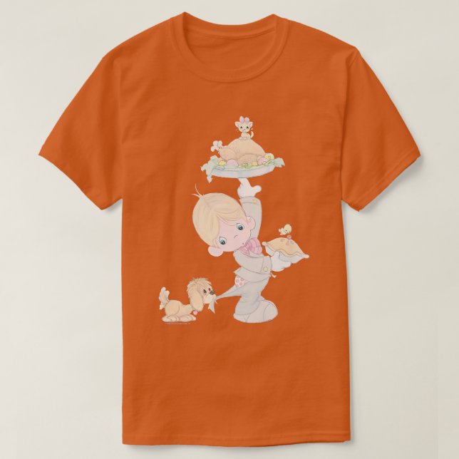 Precious Moments Thanksgiving Turkey Dinner Doll  T-Shirt (Design vorne)