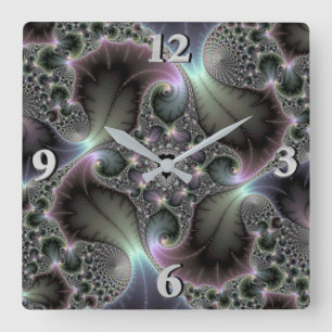 Precious Spiral Quadratische Wanduhr