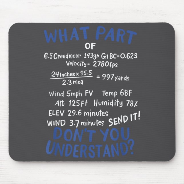 Precision Shooting Funny Gun Shooting Srts Gun Lov Mousepad (Vorne)