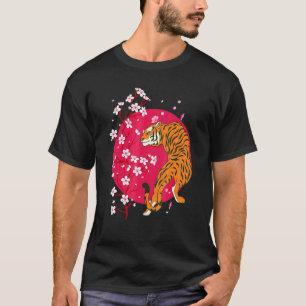 Predator Cherry Blossom Asia Wildlife Animal Wild T-Shirt