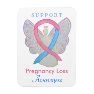 Predicancy Loss Awareness Angel Ribbon Art Magnet