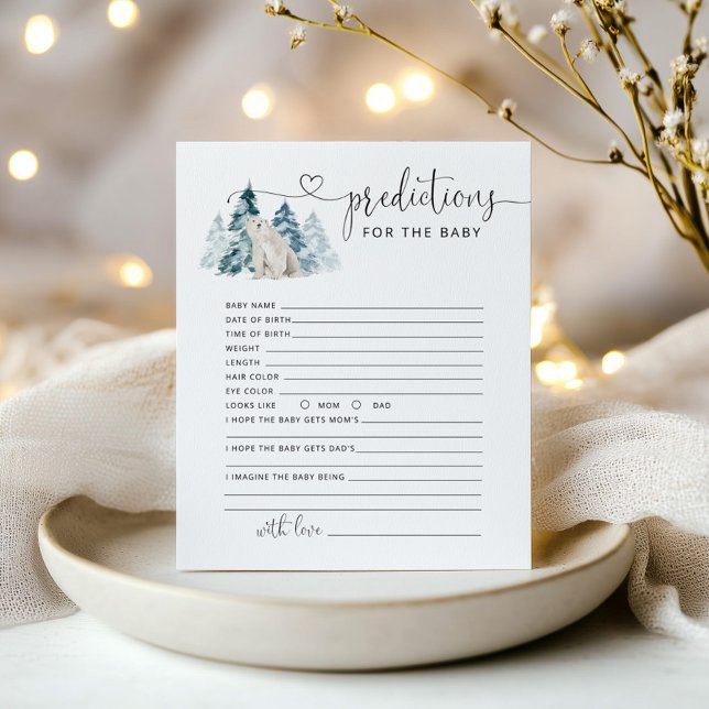 Prédiction de l'ours polaire pour carte bébé (Créateur téléchargé)