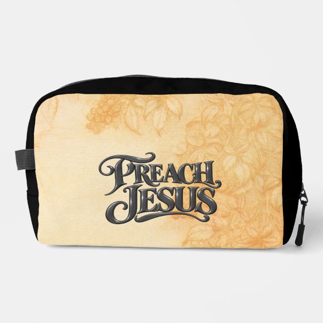 Predige Jesus Waschbeutel (Vorderseite)