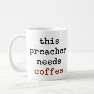 Prediger braucht Kaffee-Tasse Kaffeetasse