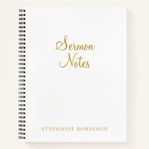 Predigtnotizen Christliches Bibelstudien-Journal Notizbuch
