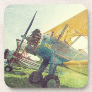 "Preflight-Doppeldecker" Flugzeug Untersetzer