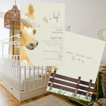 Preg-neigh-ent Horse Es ist eine Baby-Dusche