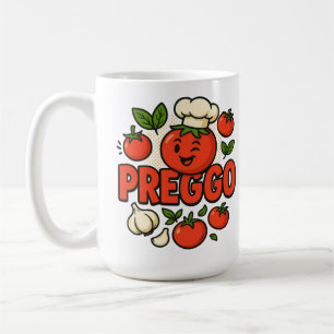 Preggo Sauce Kostüm Schwangerschaftsankündigung Kaffeetasse