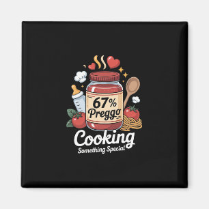 Preggo Sauce Pasta Schwangerschaftsankündigung Lus Magnet