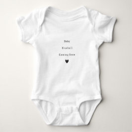 Pregnancy Announcement Baby Family Name Romper Baby Strampler