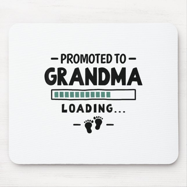Pregnancy Announcement First Grandbaby - Promoted  Mousepad (Vorne)