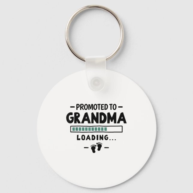 Pregnancy Announcement First Grandbaby - Promoted  Schlüsselanhänger (Vorderseite)