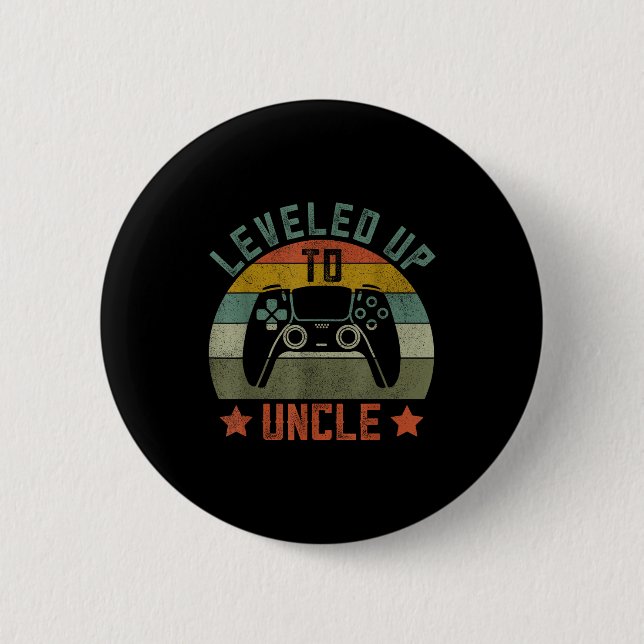 Pregnancy Announcement Gamer Apparel, Funny New Un Button (Vorderseite)