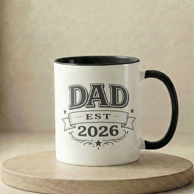 Pregnancy Announcement Gift Dad Est 2026 Tasse (Pregnancy Announcement Gift Dad Est 2026 Mug)