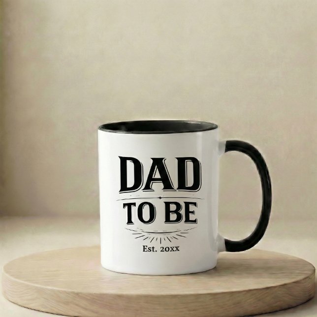 Pregnancy Announcement Gift Dad To Be Mug Tasse (Von Creator hochgeladen)